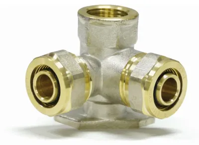 Immagine prodotto di Raccordo a vite angolare a parete V- 90° 16 x 2 - 1/2" IG - 16 x 2