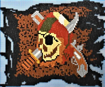Produktbild von Stick it® Piratenflagge ca. 2.900 Teile mit XXL-Steckvorlage