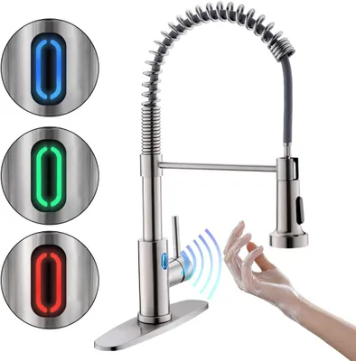 Produktbild von Edelstahl Küchenarmatur Ausziehbar Brause Wasserhahn Küche Einhand Mischbatterie