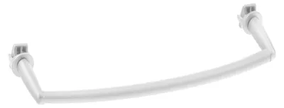 Produktbild von Aqualine Handtuchtrockner für Heizkörper 33cm, gebogen, Weiß