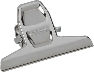 Produktbild von Brief-Klemmer Maulpro 55mm 12mm hellsilber