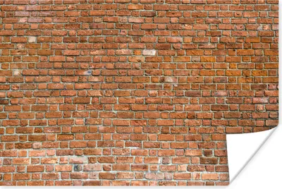 Produktbild von MuchoWow® Poster Ziegel - Mauer - Steine 60x40 cm - Schlafzimmerdekoration