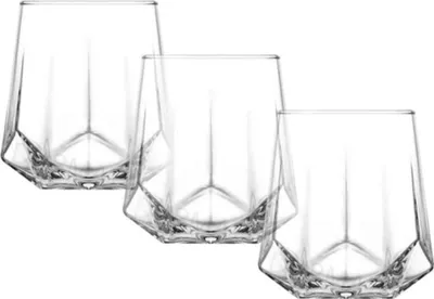 Produktbild von LAV Valeria Whiskeygläser 400 ml - 3er- Set - für Cocktails, Säfte oder Wasser