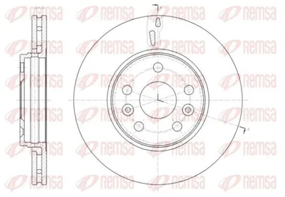 Produktbild von 2x REMSA Bremsscheibe 61411.10 vorne passend für MERCEDES-BENZ CITAN Mixto (415)