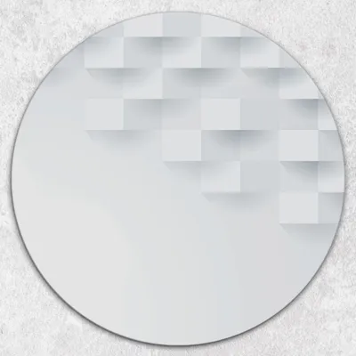 Produktbild von Glas-Herdabdeckplatten Glaskeramikkochfeld-Abdeckung Spritzschutz Glas Runden Schneidebrett fi40 cm - Geometrische Muster
