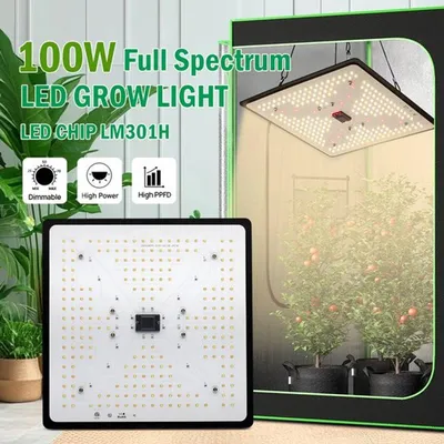Produktbild von Pflanzenlampe 100W - Vollspektrum-LED für Zimmerpflanzen und Gemüse - Wachstumslicht