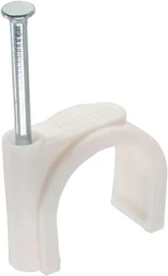 Productafbeelding van Kabelklem 20mm Rond Wit - 50 Stuks
