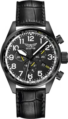 Obrázok produktu pre Pánske hodinky Aviator V.2.25.5.169.4 black