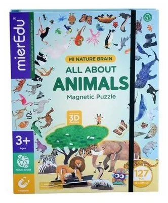 Produktbild von mierEdu Magnetische Puzzles für Kinder – Alles über Tiere