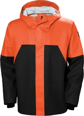 Produktbild von Helly Hansen Regenjacke STORM RAIN JACKET 70283, Farbe:dark orange/black, Größe:M