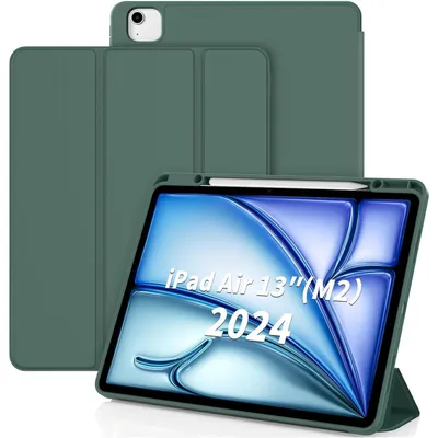 Produktbild von Schutzhülle für iPad Air 13 Zoll M3/M2 2025/2024 mit Stifthalter, Nachtgrün