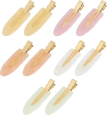 Produktbild von Famanu Haarclips 10 Stück - 6 cm, kreukfrei, in 5 Farben