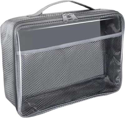 Obrázek produktu pro Průhledné úložné sáčky z PVC se zipem na hračky, kosmetiku, dokumenty, fotografie a účtenky.