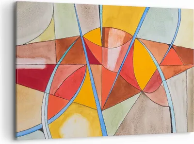 Produktbild von Bild auf Leinwand - Leinwandbild - Abstraktion modern - 120x80cm - Wand Bild - Wanddeko - Leinwanddruck - Bilder - Kunstdruck - Wanddekoration - Leinwand bilder - Wandkunst - AA120x80-3960