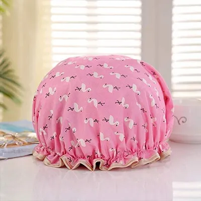 Produktbild von CHPN - Duschhaube - Flamingo-Duschhaube - Rosa - Duschhaube - Praktische Duschhaube - Duschhaube - Duschhaube - Duschhaube - Duschhaube - Duschhaube - Flamingo