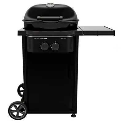 Produktbild von OUTDOORCHEF DAVOS 570 G Pro, 8500 W, Grill, Gas, Wagen, Schwarz, 2 Rad/Räder