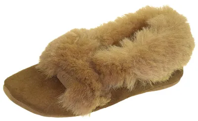 Produktbild von Harrys-Collection Damen Lammfell Hausschuhe Ballerina, beige, 41