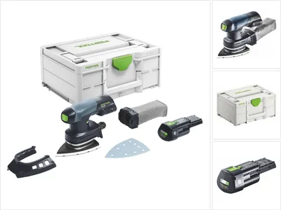 Produktbild von Festool DTSC 400-Basic Akku Deltaschleifer 18 V 100 x 150 mm Brushless + 1x Akku 3,0 Ah + Systainer - ohne Ladegerät