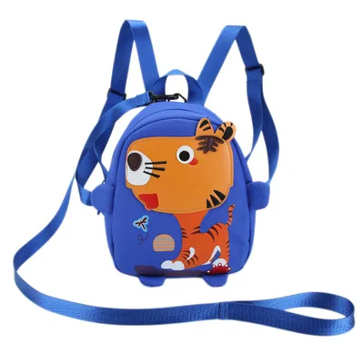 Produktbild von Kinder-Cartoon-Rucksack, Anti-Verlust-Schultertasche mit Baby-Sicherheitsgurt (Rot)