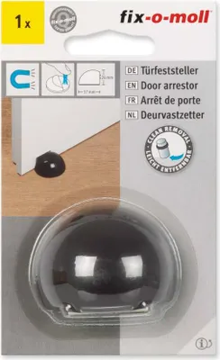 Produktbild von Türfeststeller schwarz Kunststoff magnetisch fix-o-moll