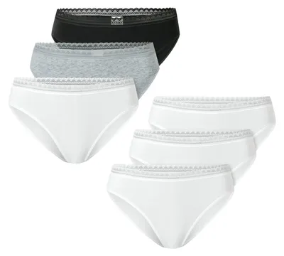 Produktbild von Schiesser Damen Rioslip 6-Pack Modern Multipacks - weiss mix - Größe 46