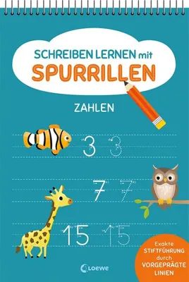 Image de Schreiben lernen mit Spurrillen - Zahlen