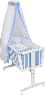 Produktbild von Baby-Delux Wiegenset Bettwäsche Set 6-tlg für Babywiege Prince (ohne Wiege)