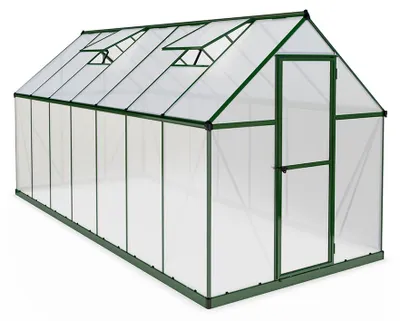 Produktbild von Palram - Canopia Aluminium Gewächshaus Mythos 614 Grün 426x185x208 cm