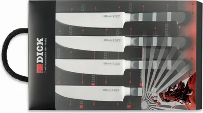 Obrázok produktu pre F. DICK sada steakových nožov 1905 4 ks dĺžka čepele 12 cm steakové nože BBQ nože