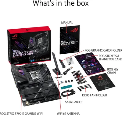 Zdjęcie produktu dla ASUS ROG STRIX Z790-E GAMING WIFI Intel Z790 LGA 1700 ATX