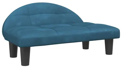 Produktbild von vidaXL Hundebett Blau 70x52x30 cm Samt