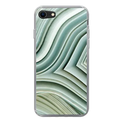 Produktbild von MuchoWow® Handyhülle Schutzhülle Hülle für iPhone 8 Naturstein - Abstrakt - Grau Silikon Softcase Handy Hülle - Schutzhaube