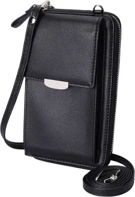 Productafbeelding van Kleine Crossbody Tas voor Mobiele Telefoon met Creditcardhouders voor Dames