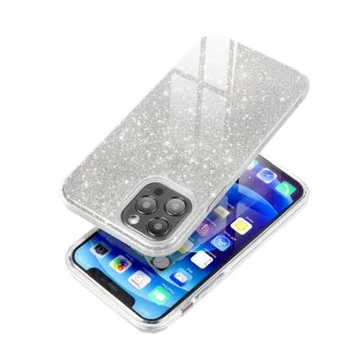 Zdjęcie produktu dla Samsung Galaxy A52 4G / 5G etui na telefon silikonowe srebrne brokatowe