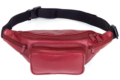 Produktbild von LEAS Gürteltasche Echt-Leder, rot Travel-Line