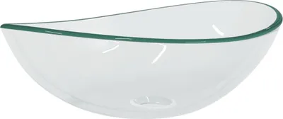 Obrázek produktu pro vidaXL Umyvadlo z tvrzeného skla 54,5x35x15,5 cm Transparentní