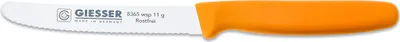Produktbild von Giesser Messer Brötchenmesser Tomatenmesser Küchenmesser 3mm Wellenschliff Klinge 11cm - gelb