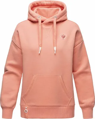Produktbild von Navahoo Damen Kapuzenpullover Longsleeve Pulli Oversize Hoodie Sweater Goldfee Apricot Gr. 36 - S