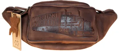 Produktbild von Echtlederbauchtasche - Hüfttasche - Nierentasche - Tasche für LKW Fahrer TRUCK MAFIA
