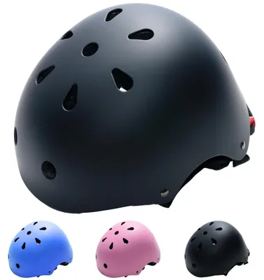 Zdjęcie produktu dla Kask rowerowy dla dzieci, regulowany, dla wieku 3-13 lat, kolor czarny, rozmiar M