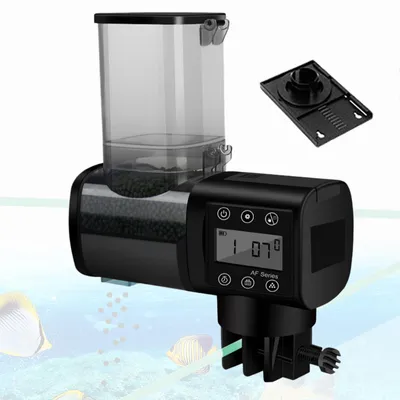 Futterautomat für Aquarium, 500 ml, LCD, Timer, groß