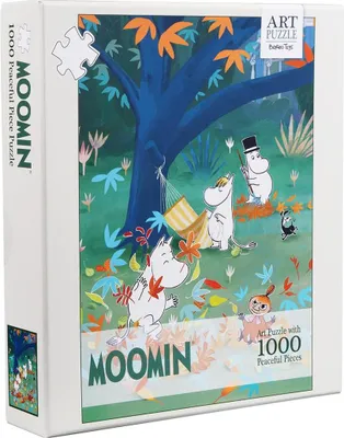 Image de Moomin Art Puzzle Jouer dans la forêt 1000 pcs