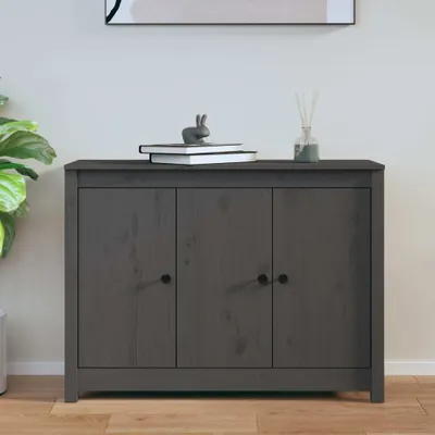 Obrázek produktu pro vidaXL Příborník Grey 100x35x74 cm Masivní borovicové dřevo