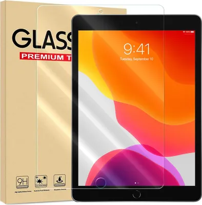Produktbild von Panzer Folie für Apple iPad 7 / 8 / 9 (2019/20/ 21) 10.2 Zoll Echt Glas Displayschutzfolie Transparent Glasfolie 9H Härtegrad Schutzglasfolie