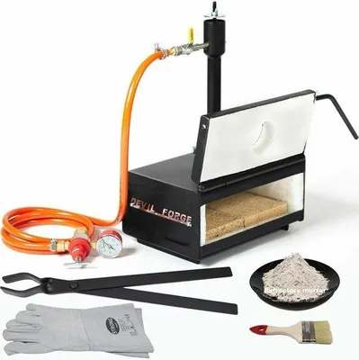 Produktbild von Famanu Gas Schmiedeofen mit 1 Brenner, Hochwertiger Isolierung und bis zu 1370°C