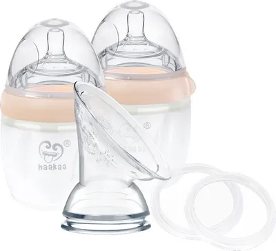 Produktbild von Haakaa Generation 3 Pumpe und Schoppen Set - Peach
