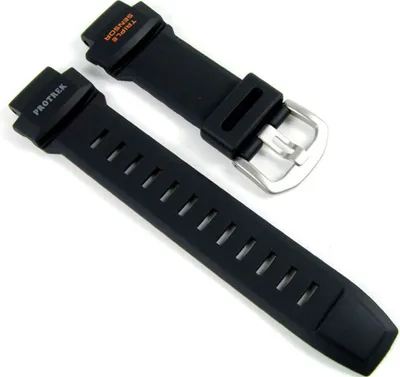 Produktbild von Casio Uhrenarmband Resin schwarz 18mm für PRG-550-1A4 PRG-550