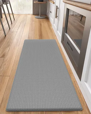 Image de Tapis de cuisine antifatigue, 10 mm d'épaisseur, 44 x 150 cm, gris