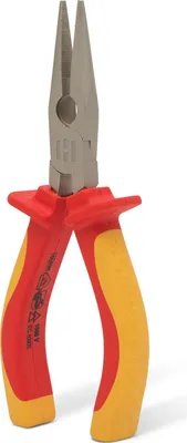 Produktbild von Isolierte Spitzzange 170 mm - VDE-Zange bis 1000 V | Flachzange aus Chrom-Vanadium-Stahl [10354]