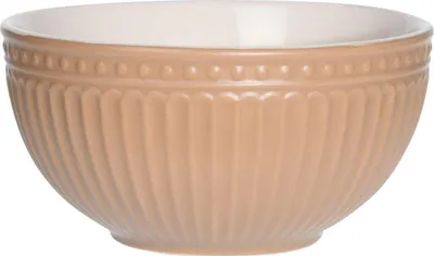 Produktbild von Siaki Collection | Schüssel - Ø14 cm - 610 ml - Beige - Keramik Schüsseln, Salatschüssel, Küchenschüssel, Servierschale, Schüsseln